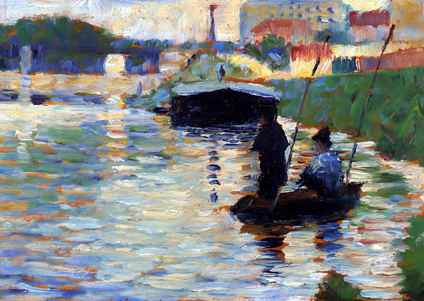 The Bridge - View of the Seine Art Print 1883 by Georges Seurat (6 Sizes)