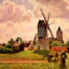 The Knocke Windmill, Belgium 1902 by Camille Pissarro Fine Art Print (6 Sizes)