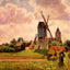 The Knocke Windmill, Belgium 1902 by Camille Pissarro Fine Art Print (6 Sizes)