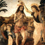 The Baptism of Christ Art Print 1475 Painting by Leonardo da Vinci (6 Sizes)