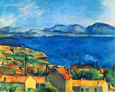 The Gulf of Marseille Seen from L'Estaque art print by Paul Cezanne (1885)