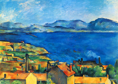 The Gulf of Marseille Seen from L'Estaque Art Print 1885 by Cezanne (6 Sizes)