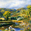 The Laundress art print by Pierre-Auguste Renoir (1891)