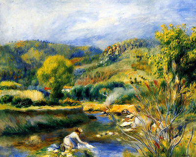 The Laundress art print by Pierre-Auguste Renoir (1891)