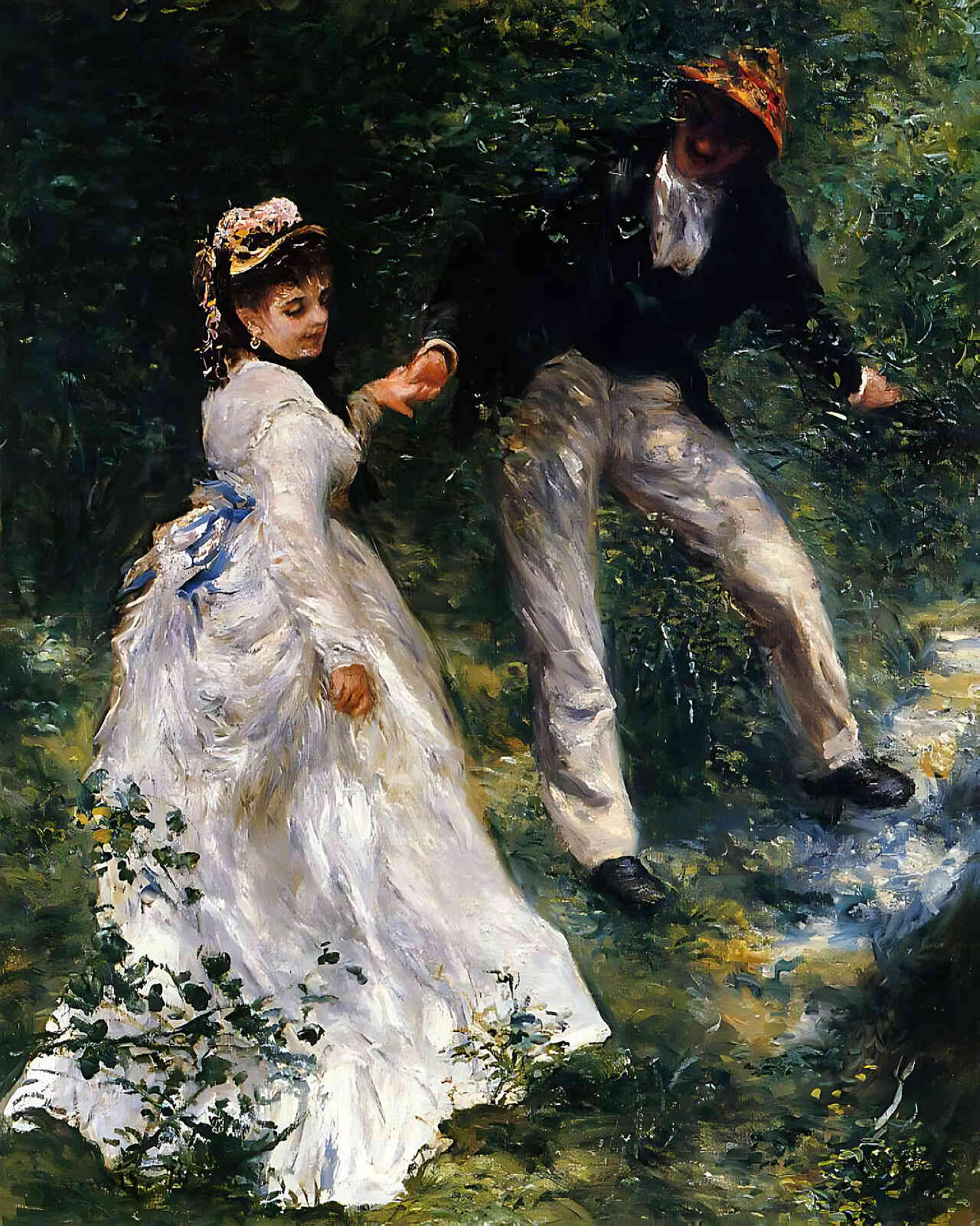 The Promenade Painting by Pierre-Auguste Renoir 8x10" Art Print (Premium Print)