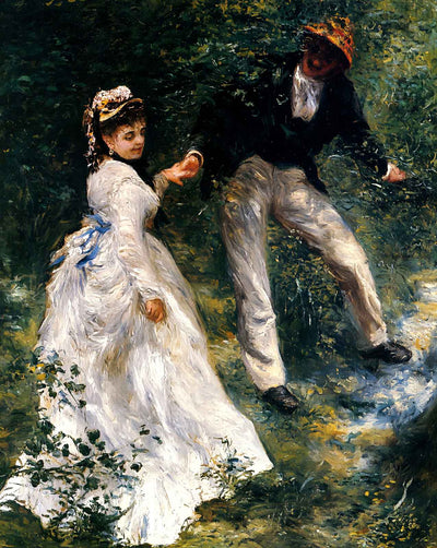 The Promenade painting print by Pierre-Auguste Renoir (1876)