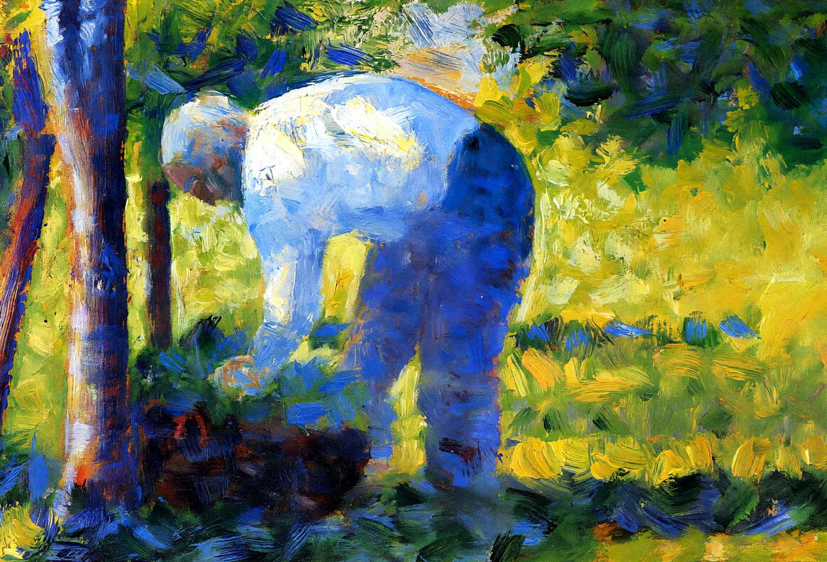 The Gardener Art Print 1884 Painting by Georges Seurat (6 Sizes) - High Quality