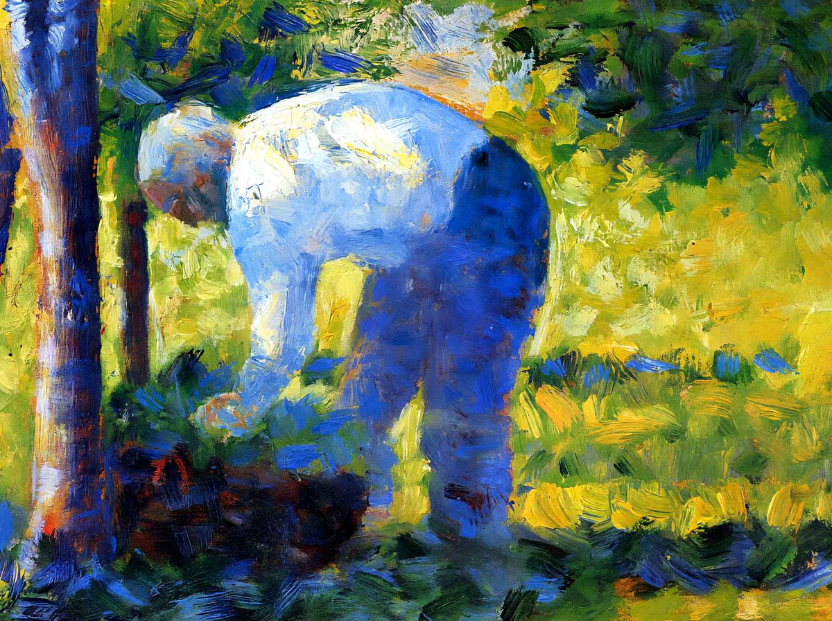 The Gardener Art Print 1884 Painting by Georges Seurat (6 Sizes) - High Quality
