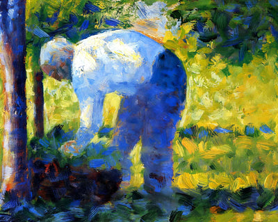 The Gardener painting print by Georges Seurat (1884)
