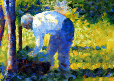 The Gardener Art Print 1884 Painting by Georges Seurat (6 Sizes) - High Quality