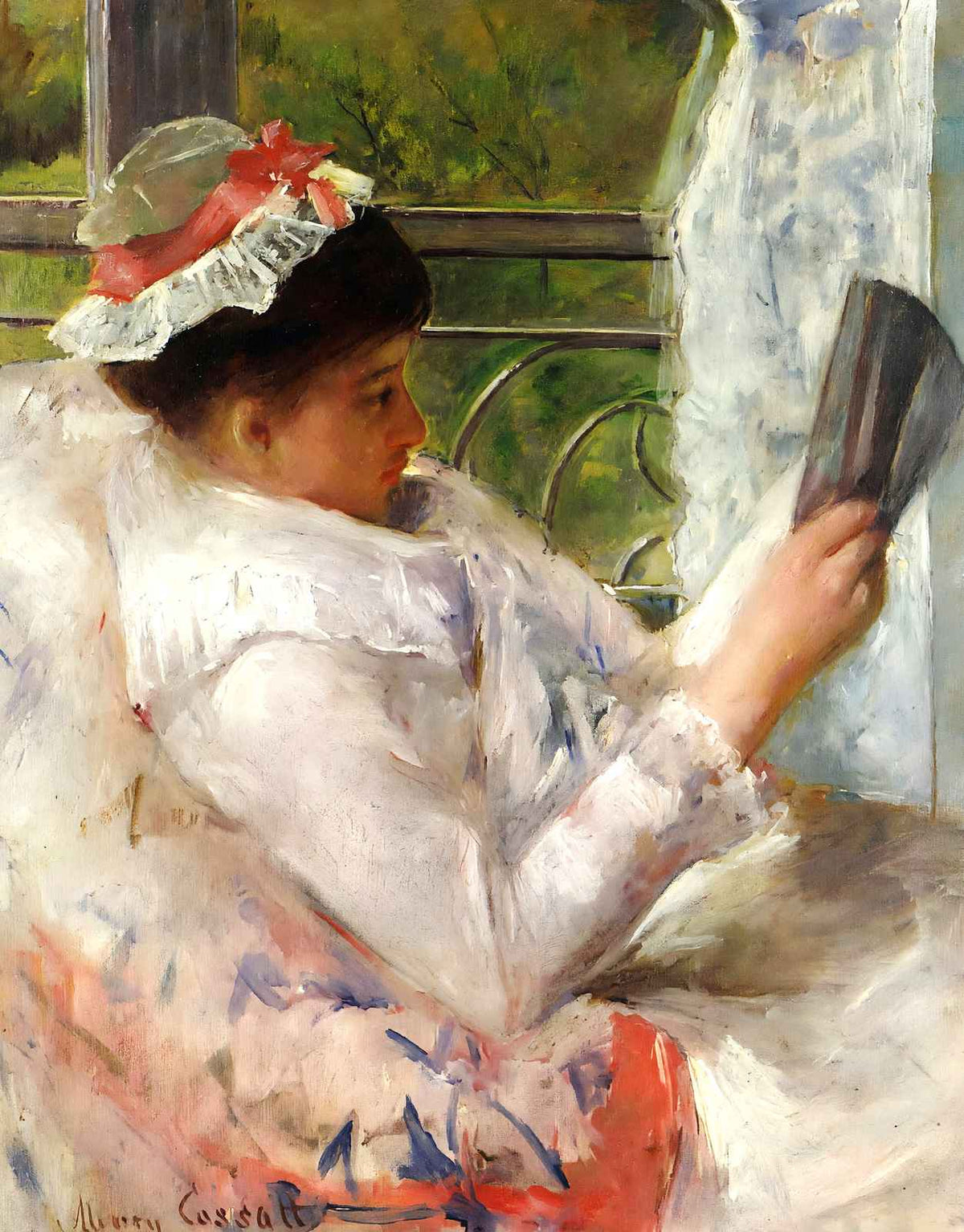 The Reader 1878 Painting by Mary Cassatt Fine Art Print (6 Sizes)