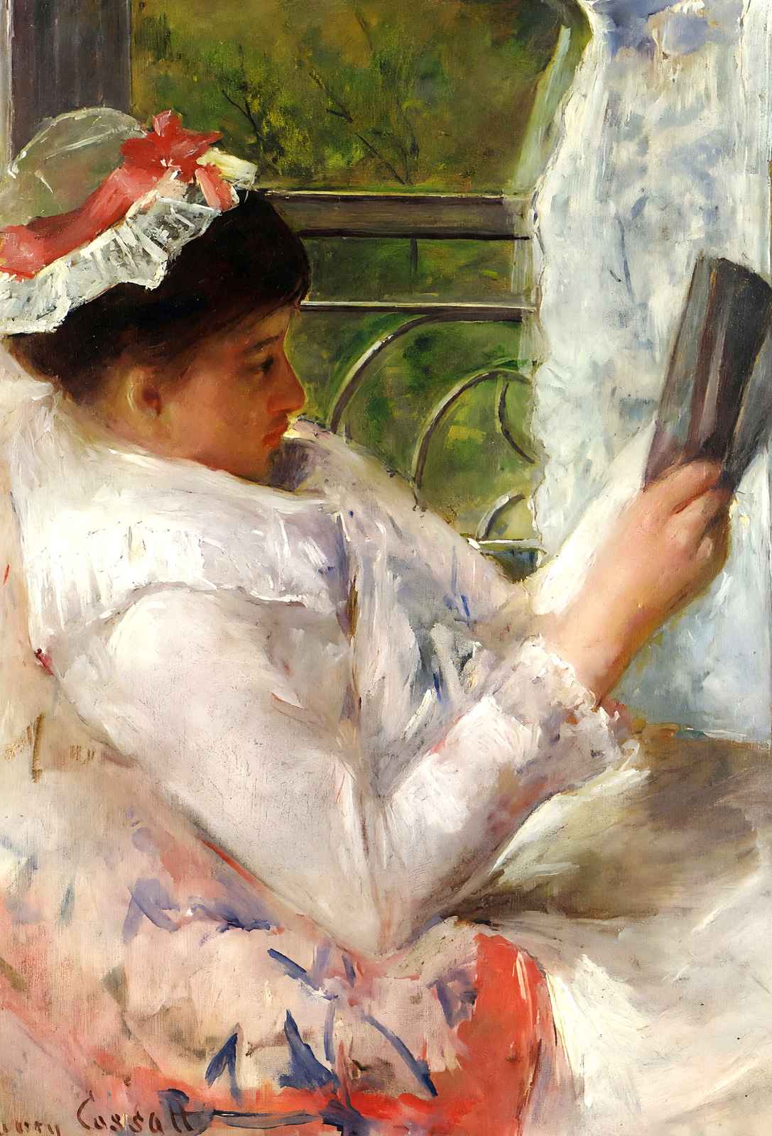 The Reader 1878 Painting by Mary Cassatt Fine Art Print (6 Sizes)