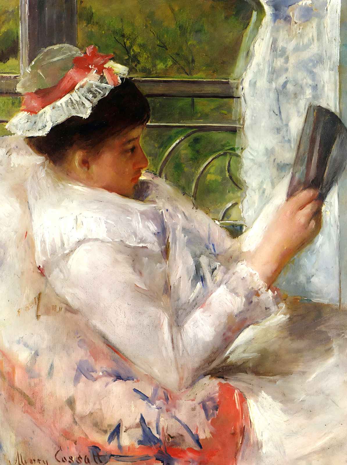 The Reader 1878 Painting by Mary Cassatt Fine Art Print (6 Sizes)