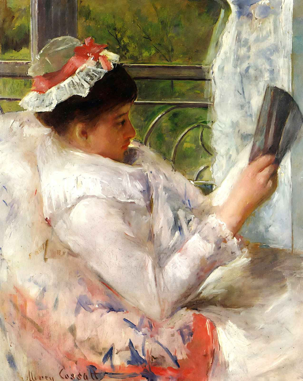 The Reader art print by Mary Cassatt (1878)