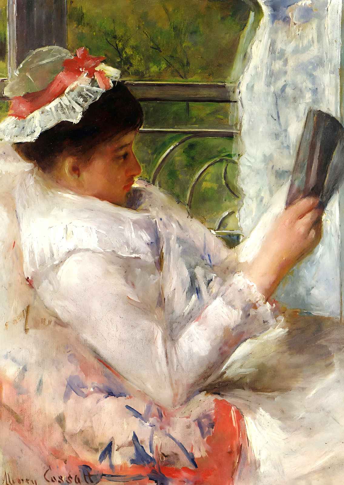 The Reader 1878 Painting by Mary Cassatt Fine Art Print (6 Sizes)