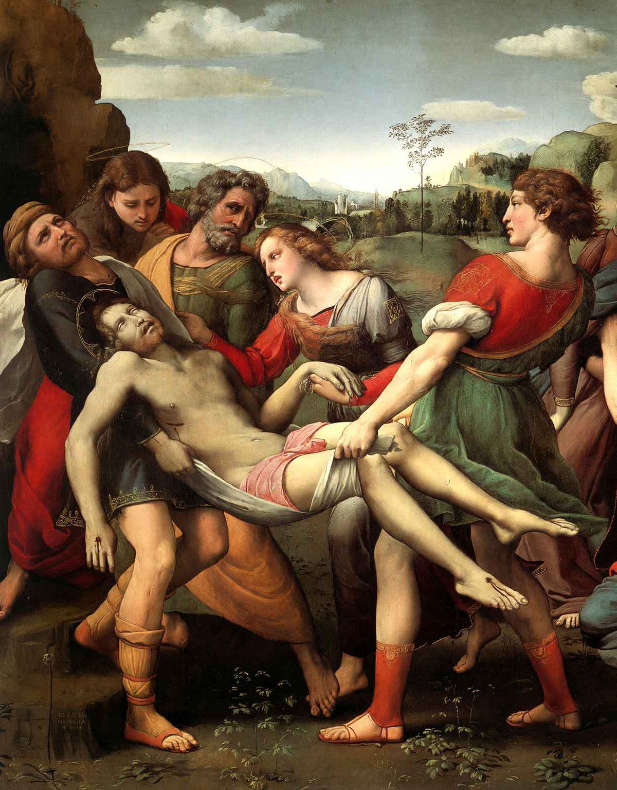 The Deposition 1507 Painting by Raphael Art Print (6 Sizes) - Archival Paper