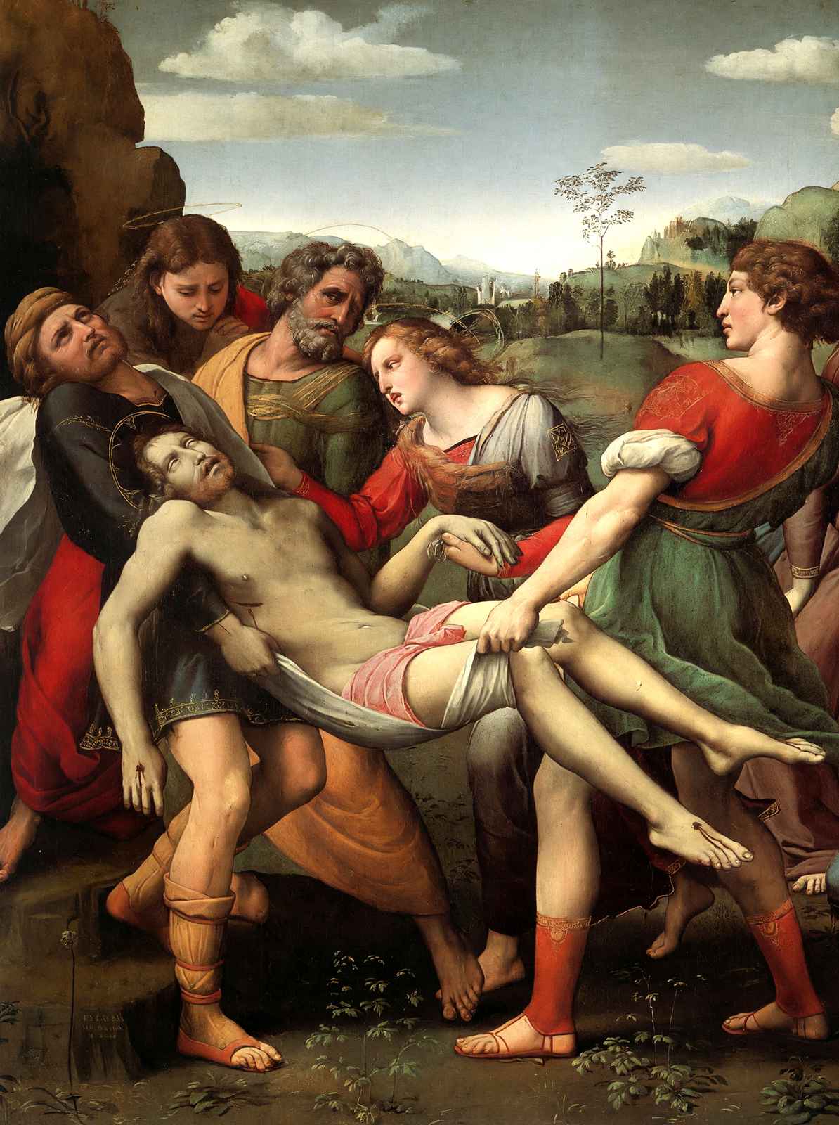The Deposition 1507 Painting by Raphael Art Print (6 Sizes) - Archival Paper