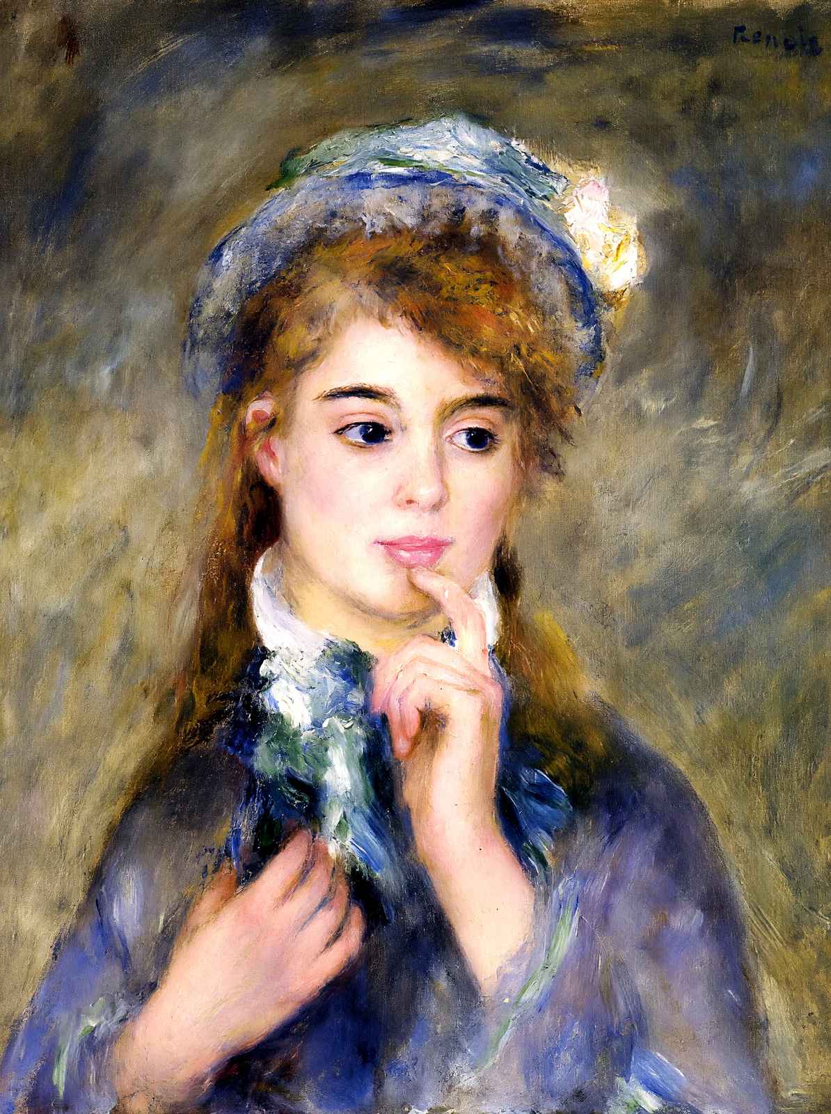 The Ingenue 1877 Painting by Pierre-Auguste Renoir Art Print (6 Sizes)