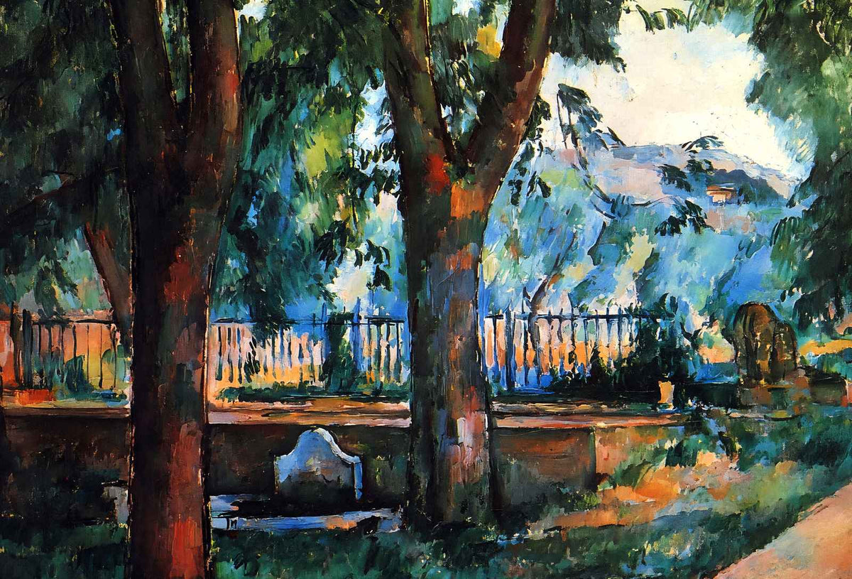 The Pool at Jas De Bouffan 1890 by Paul Cezanne Fine Art Print (6 Sizes)