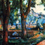 The Pool at Jas De Bouffan fine art print by Paul Cezanne (1890)