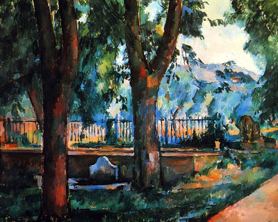 The Pool at Jas De Bouffan fine art print by Paul Cezanne (1890)
