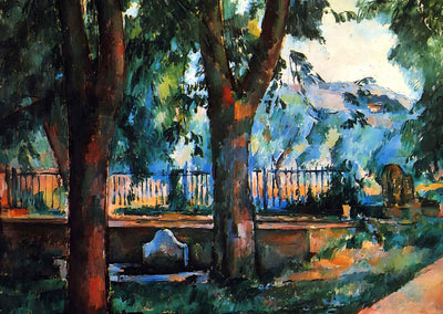 The Pool at Jas De Bouffan 1890 by Paul Cezanne Fine Art Print (6 Sizes)