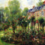 The Rose Garden at Wargemont art print by Pierre-Auguste Renoir (1879)