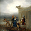 The Strolling Players Art Print 1793 Painting by Francisco Goya (6 Sizes)