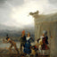The Strolling Players Art Print 1793 Painting by Francisco Goya (6 Sizes)