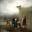The Strolling Players art print by Francisco Goya (1793)