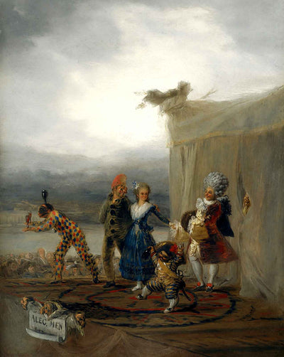 The Strolling Players art print by Francisco Goya (1793)