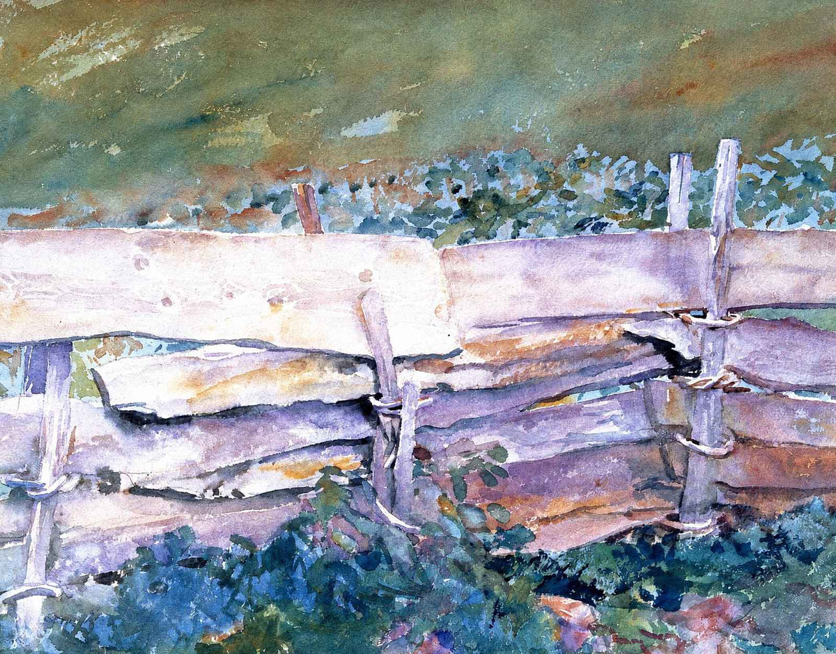 The Fence 1914 Painting by John Singer Sargent Art Print (6 Sizes) - Retouched
