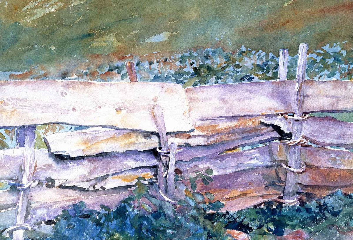 The Fence 1914 Painting by John Singer Sargent Art Print (6 Sizes) - Retouched