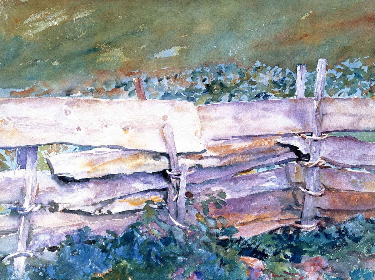 The Fence 1914 Painting by John Singer Sargent Art Print (6 Sizes) - Retouched