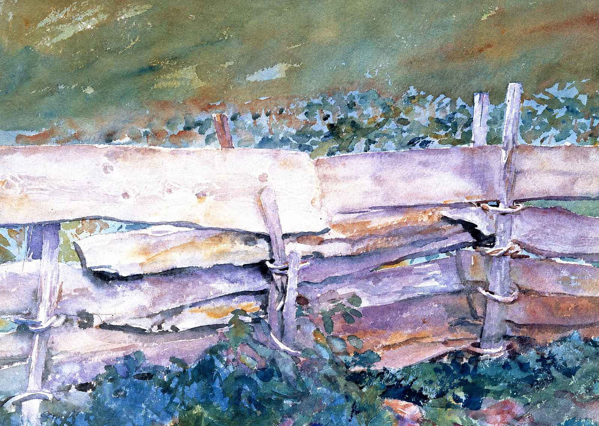 The Fence 1914 Painting by John Singer Sargent Art Print (6 Sizes) - Retouched