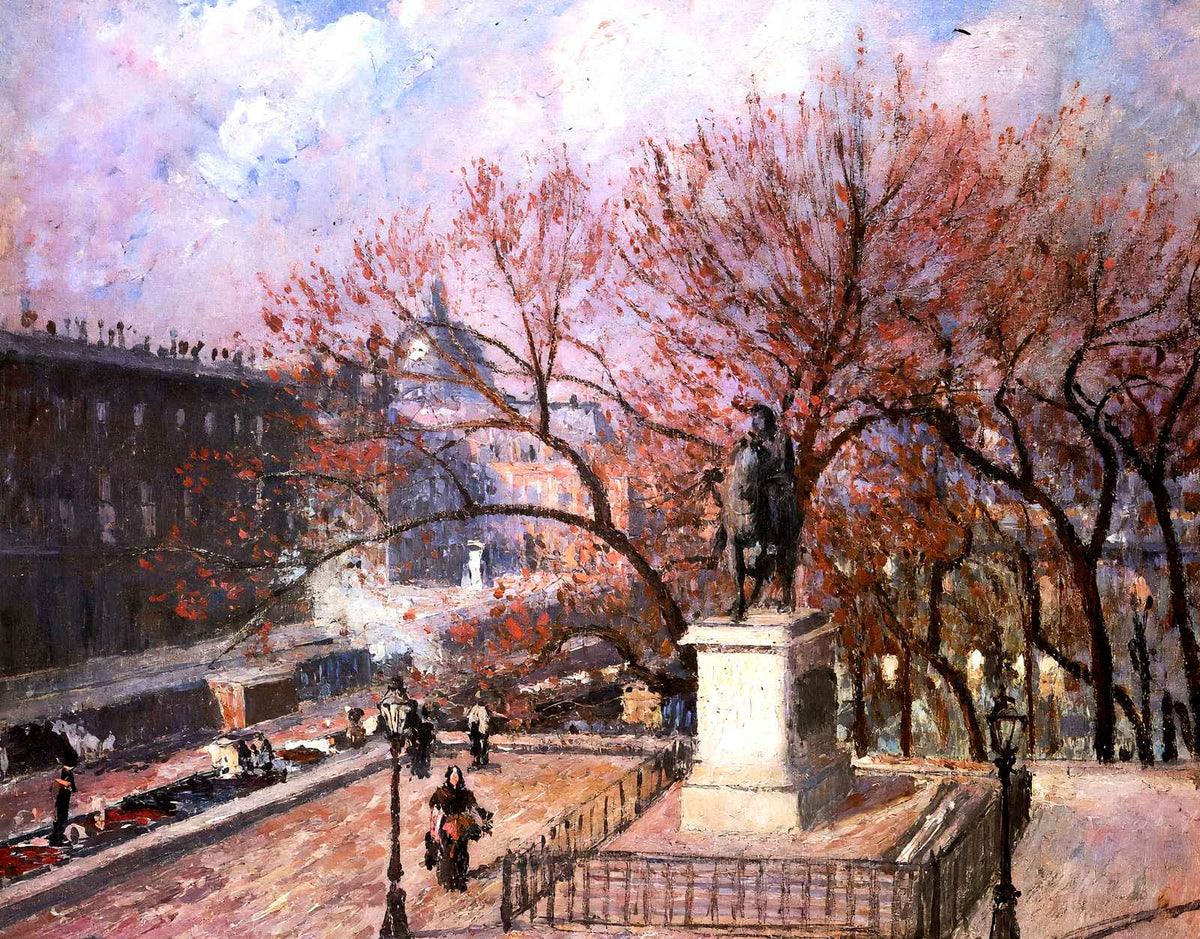 The Pont Neuf and the Statue of Henri Iv Art Print 1901 by Pissarro (6 Sizes)
