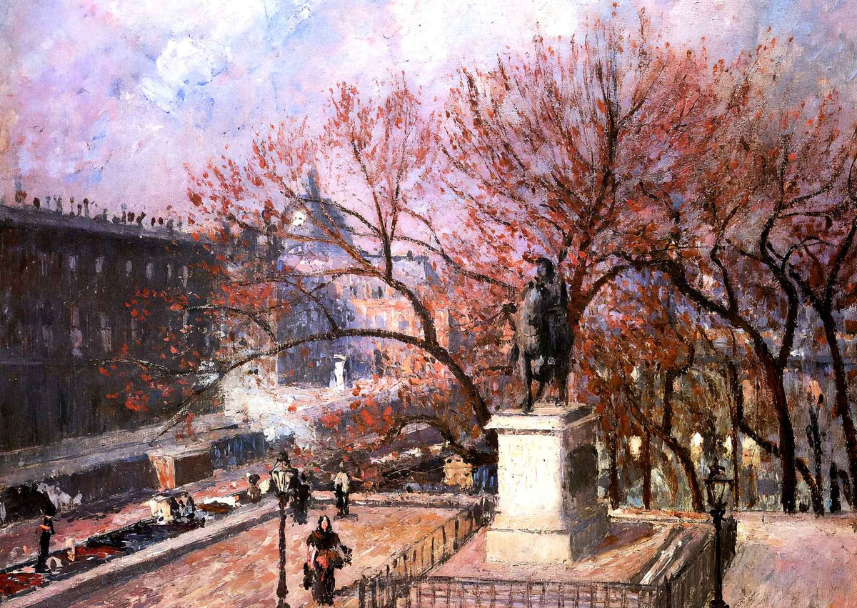 The Pont Neuf and the Statue of Henri Iv Art Print 1901 by Pissarro (6 Sizes)