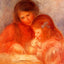 The Lesson Art Print 1900 Painting by Pierre-Auguste Renoir (6 Sizes)