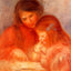 The Lesson Art Print 1900 Painting by Pierre-Auguste Renoir (6 Sizes)
