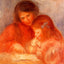 The Lesson art print by Pierre-Auguste Renoir (1900)