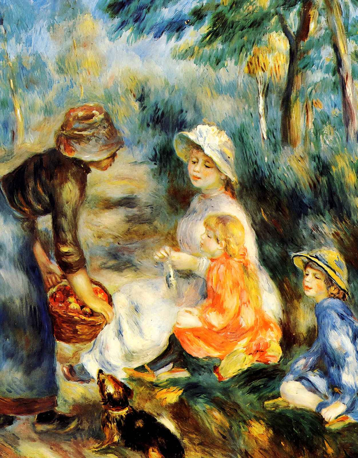 The Apple Seller 1890 Painting by Pierre-Auguste Renoir Art Print (6 Sizes)