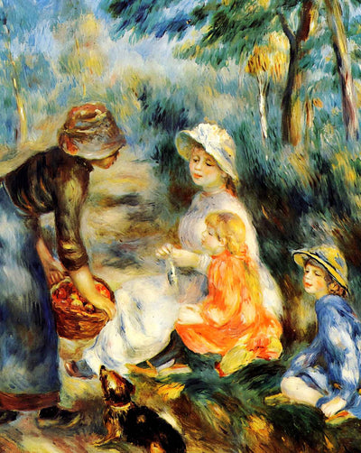 The Apple Seller painting by Pierre-Auguste Renoir (1890)