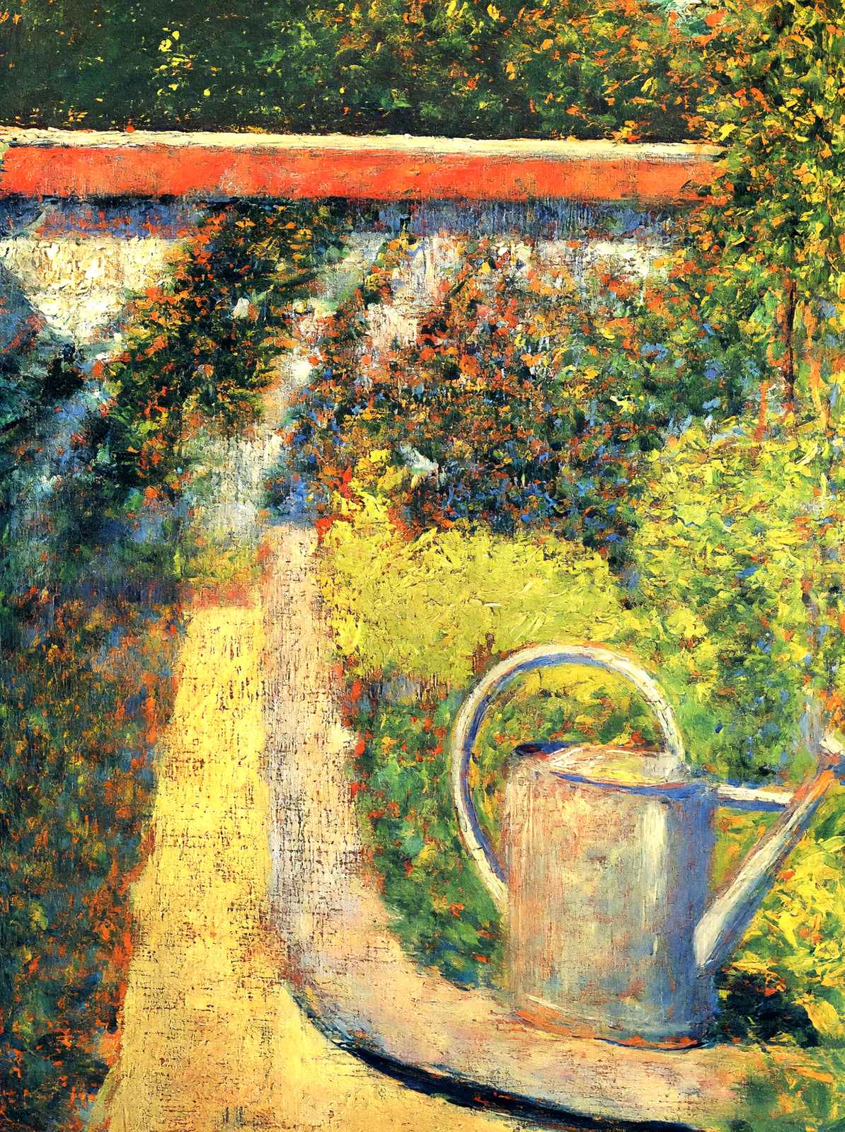 The Watering Can Art Print 1883 Painting by Georges Seurat (6 Sizes)