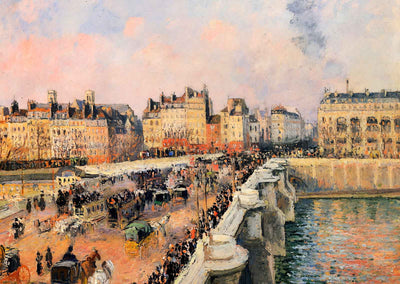 The Pont Neuf, Afternoon 1901 Painting by Camille Pissarro Art Print (6 Sizes)