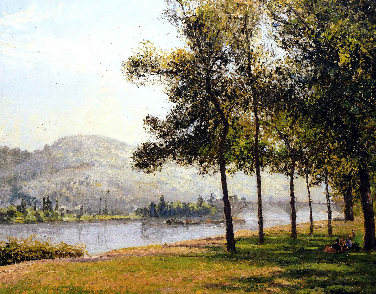 Cours La Reine at Rouen Morning, Sunlight 1898 by Pissarro Art Print (6 Sizes)