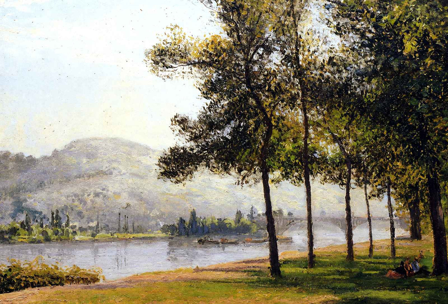 Cours La Reine at Rouen Morning, Sunlight 1898 by Pissarro Art Print (6 Sizes)
