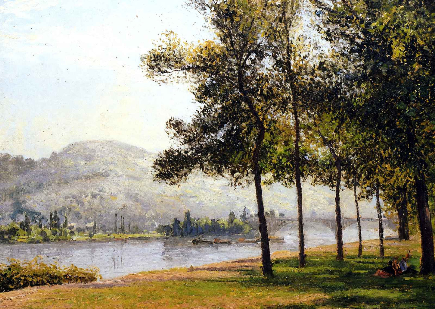 Cours La Reine at Rouen Morning, Sunlight 1898 by Pissarro Art Print (6 Sizes)