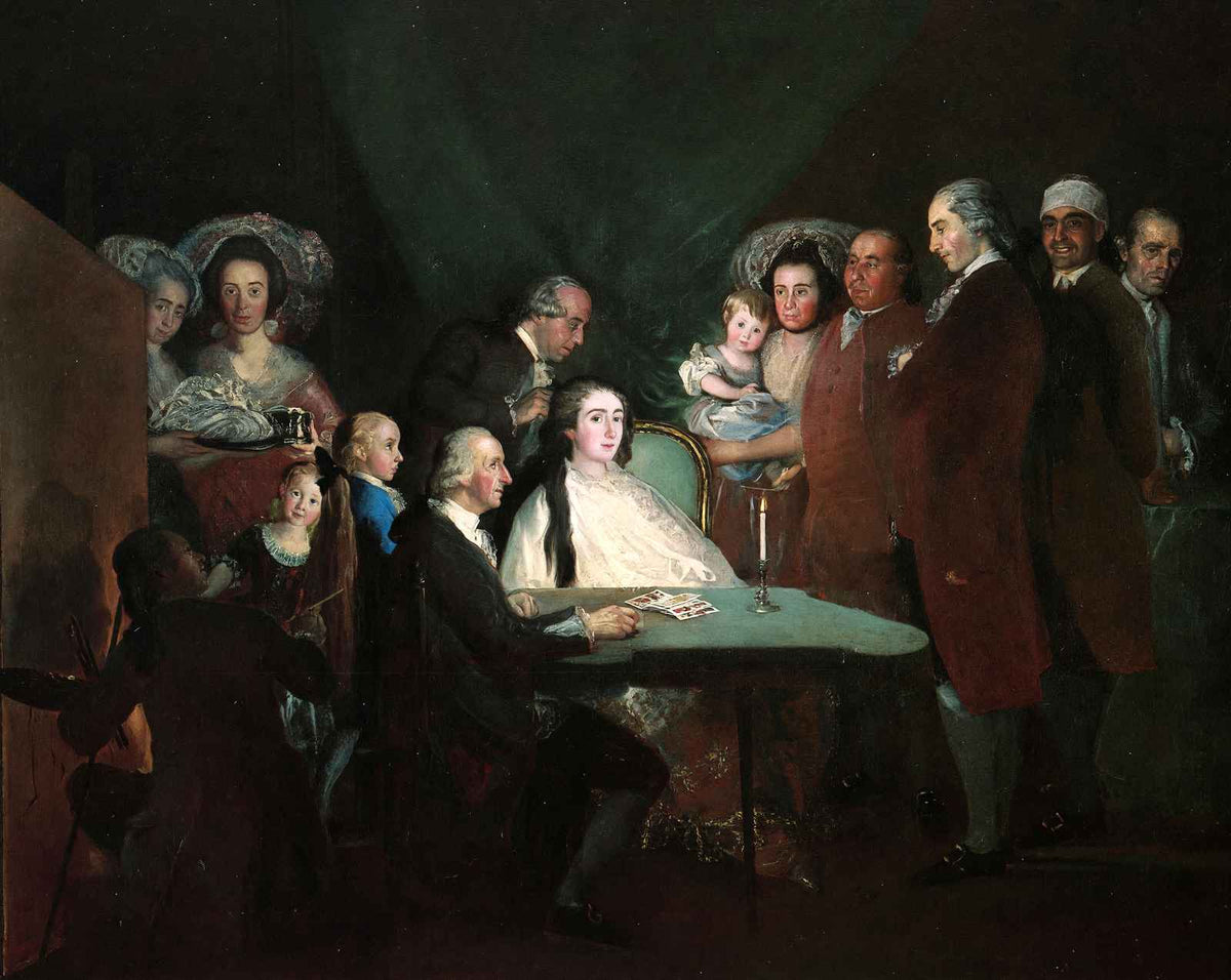 The Family of the Infante Don Luis fine art print by Francisco Goya (1784)
