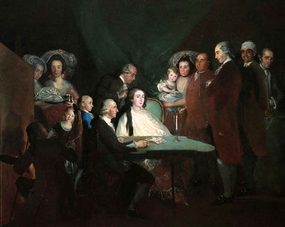 The Family of the Infante Don Luis fine art print by Francisco Goya (1784)