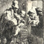 The Strolling Musicians art print by Rembrandt (1635)